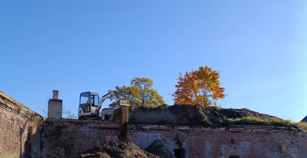 На бастионе «Литва» продолжаются ремонтно-реставрационные работы 